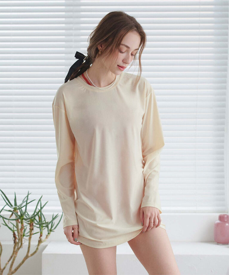 SEA DRESS「バックシャンロングラッシュガード」|ビキニトップス|