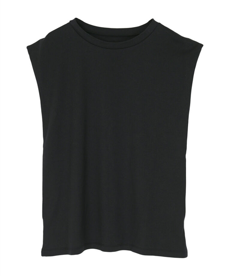 ur's「汗染み防止ショルダータックトップス」|Tシャツ・カットソー|ブラック