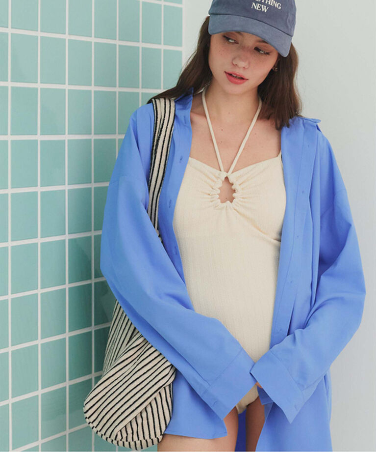 SEA DRESS「ビッグシルエットシャツ/ラッシュガード」|ビキニトップス|