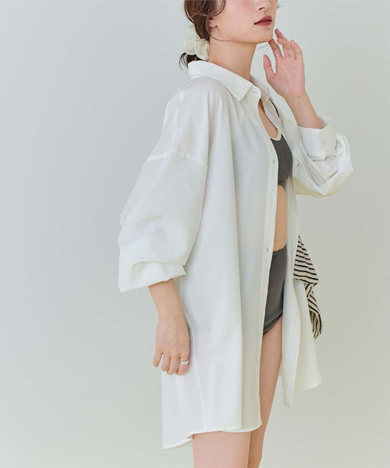 SEA DRESS「ビッグシルエットシャツ/ラッシュガード」|ビキニトップス|