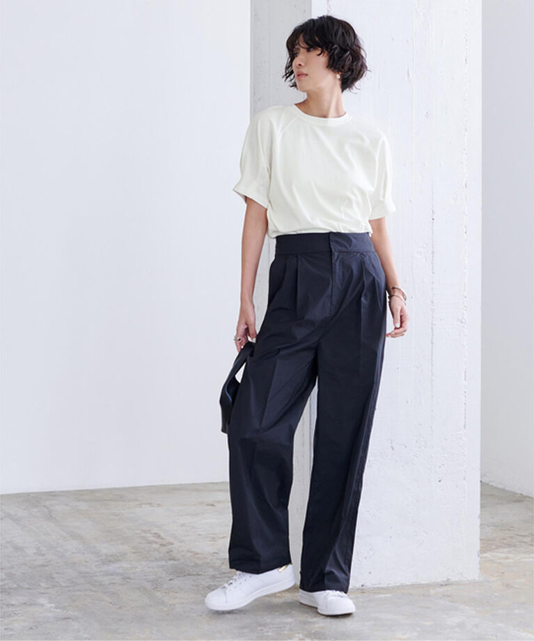 ur's「汗染み防止タックボリュームスリーブTシャツ」|Tシャツ・カットソー|