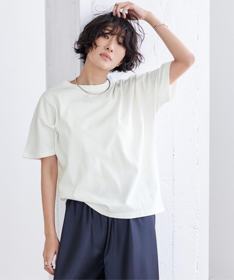 ur's「汗染み防止ハーフスリーブTシャツ」|Tシャツ・カットソー|ホワイト
