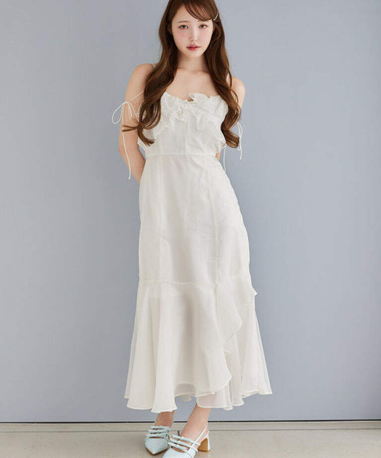  「【Dreamy collection】フリルキャミワンピース」|ワンピース|