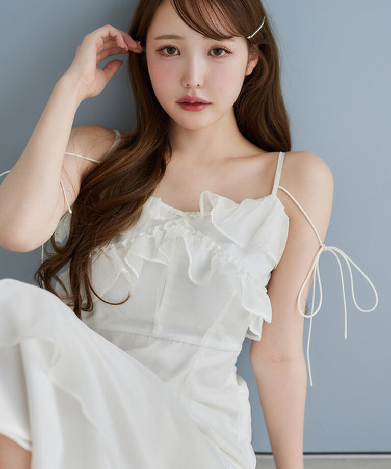  「【Dreamy collection】フリルキャミワンピース」|ワンピース|