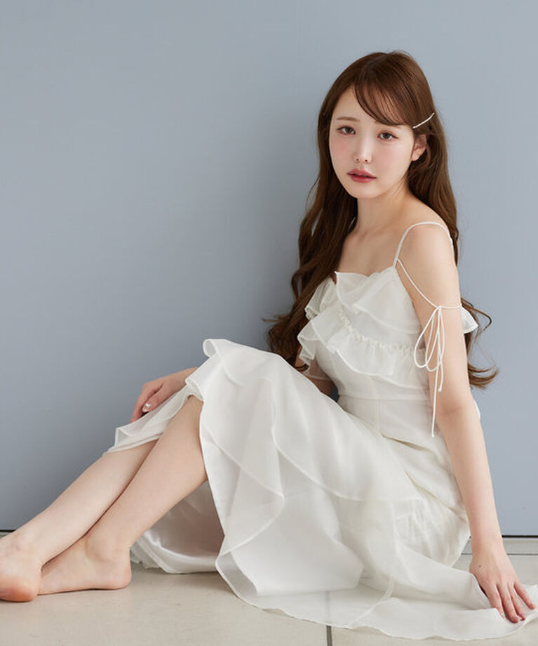  「【Dreamy collection】フリルキャミワンピース」|ワンピース|