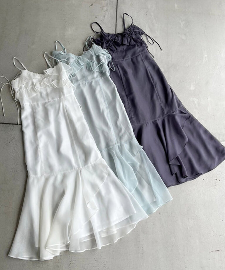  「【Dreamy collection】フリルキャミワンピース」|ワンピース|