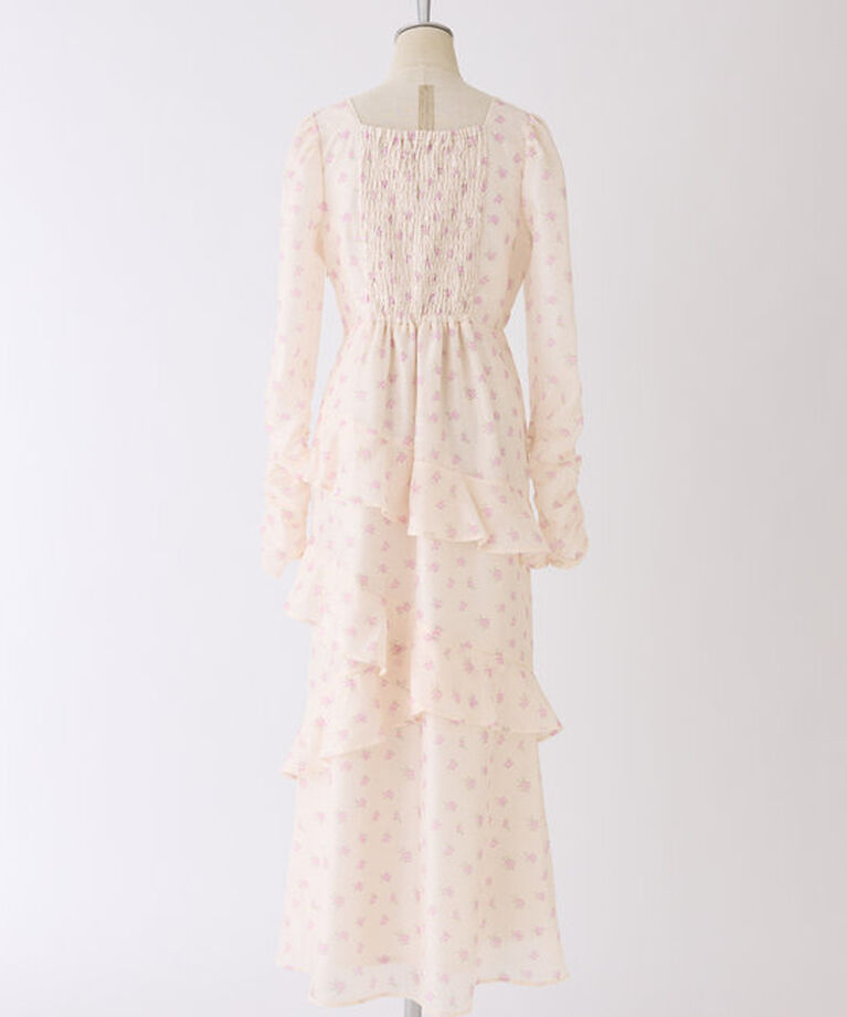  「【推し活collection】シャーリングリボンワンピース」|ワンピース|