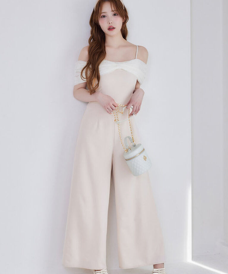  「【Black collection】リボンロンパース」|ワンピース|