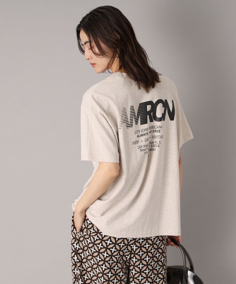 DRESSTERIOR「Americana（アメリカーナ） AMRCN ロゴTシャツ」|Tシャツ・カットソー|
