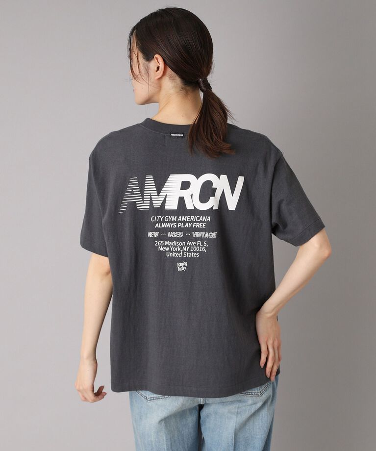 DRESSTERIOR「Americana（アメリカーナ） AMRCN ロゴTシャツ」|Tシャツ・カットソー|