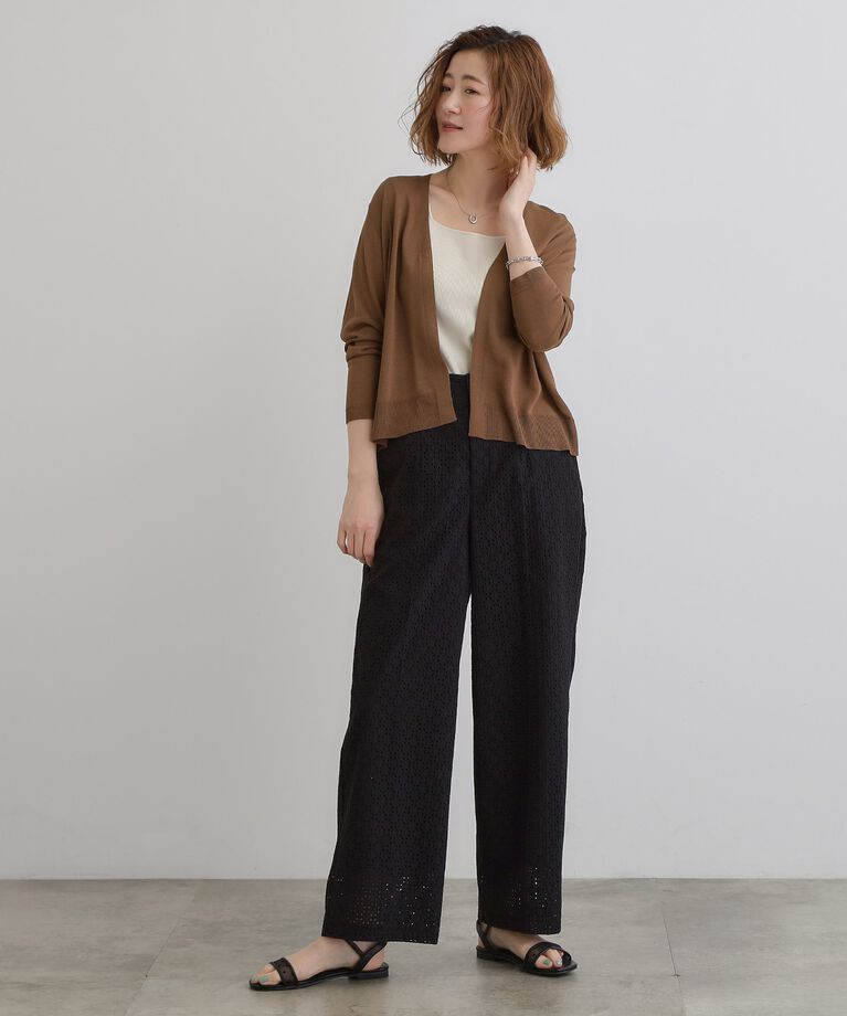 grove「【接触冷感/UVカットetc】夏に嬉しい機能付き！ベーシックショートカーディガン」|カーディガン|
