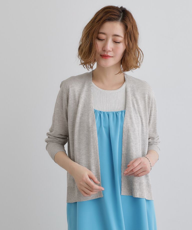 grove「【接触冷感/UVカットetc】夏に嬉しい機能付き！ベーシックショートカーディガン」|カーディガン|