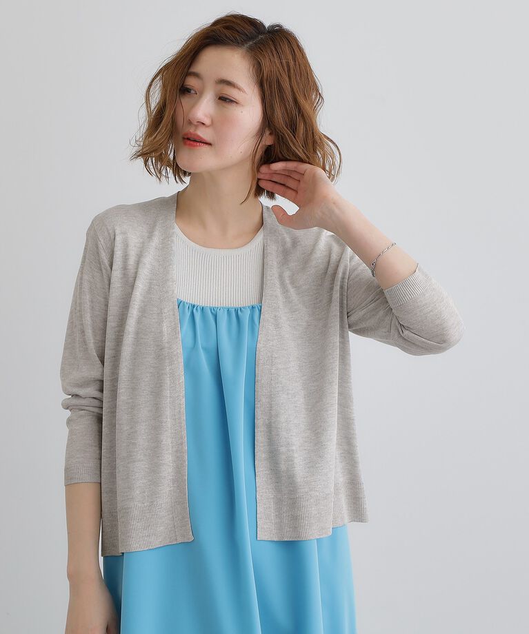 grove「【接触冷感/UVカットetc】夏に嬉しい機能付き！ベーシックショートカーディガン」|カーディガン|