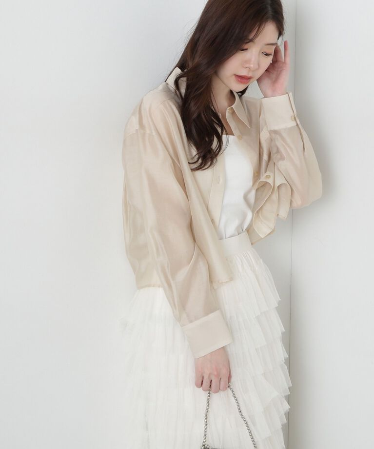 PROPORTION BODY DRESSING「シアーシャツ」|シャツ・ブラウス|