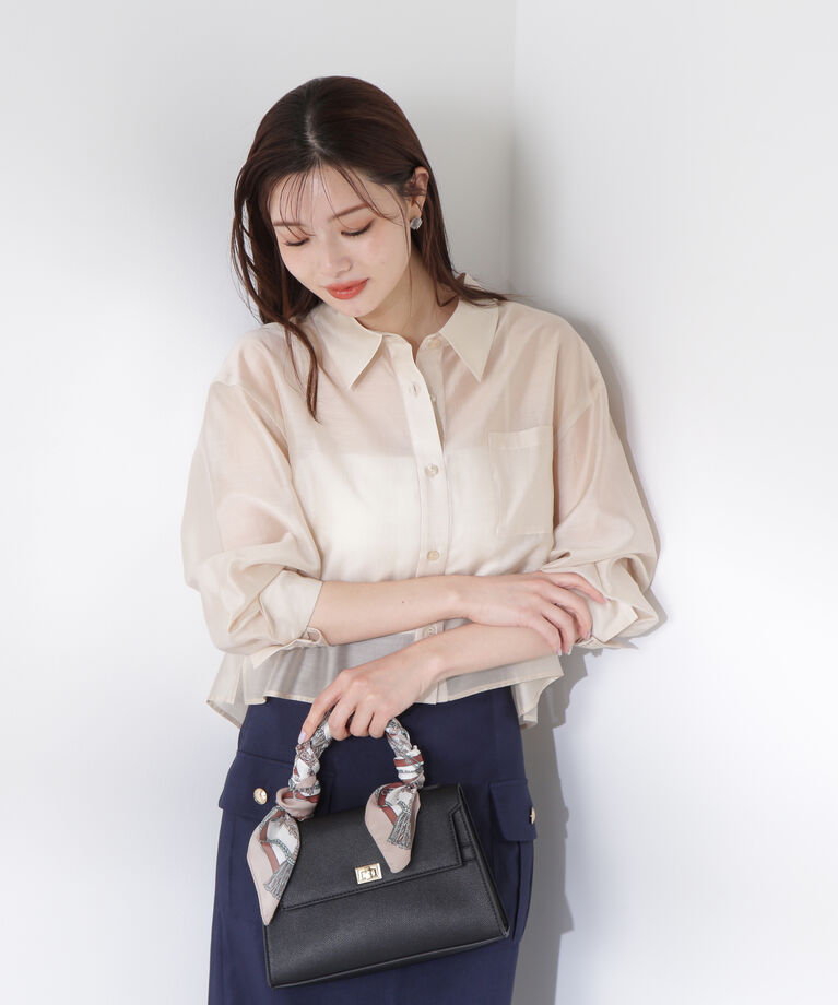 PROPORTION BODY DRESSING「シアーシャツ」|シャツ・ブラウス|