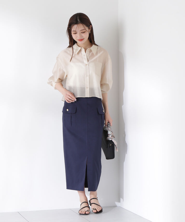 PROPORTION BODY DRESSING「シアーシャツ」|シャツ・ブラウス|