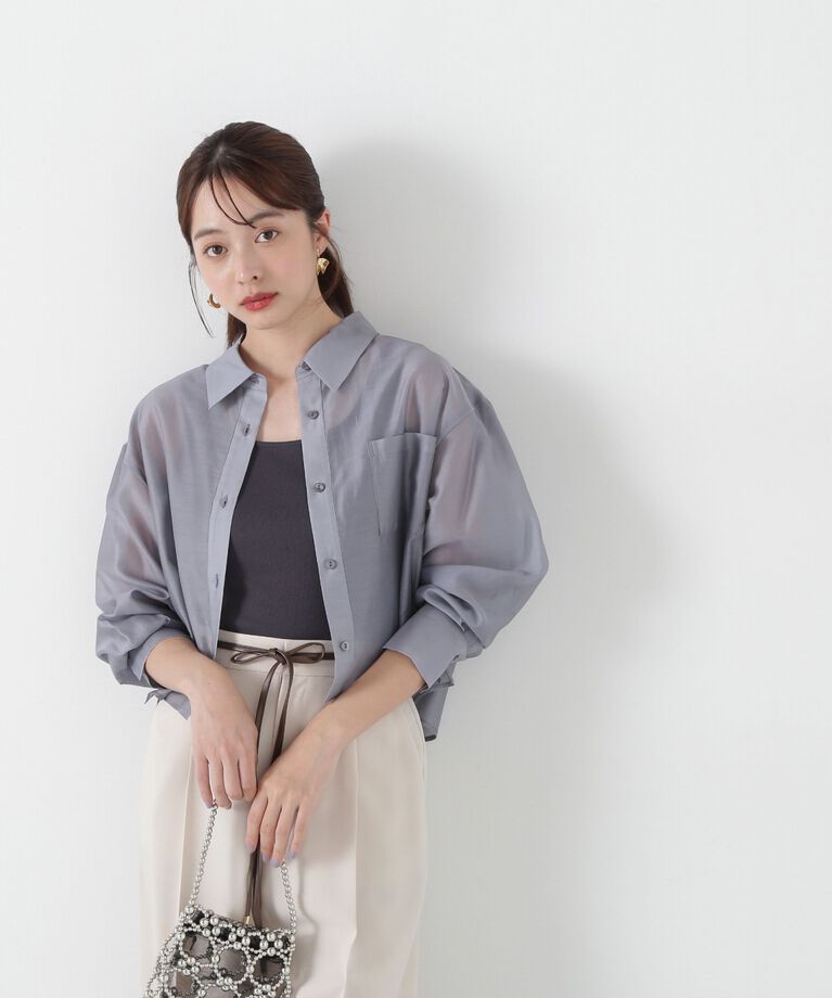 PROPORTION BODY DRESSING「シアーシャツ」|シャツ・ブラウス|