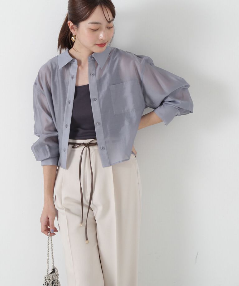 PROPORTION BODY DRESSING「シアーシャツ」|シャツ・ブラウス|