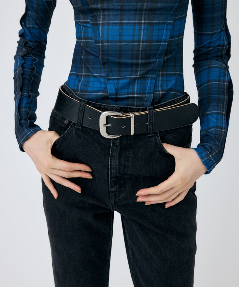 MOUSSY「SPLIT LEATHER ワイドベルト」|ベルト|