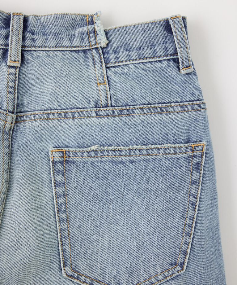 MOUSSY「CROSS WAIST WIDE STRAIGHT」|デニム|