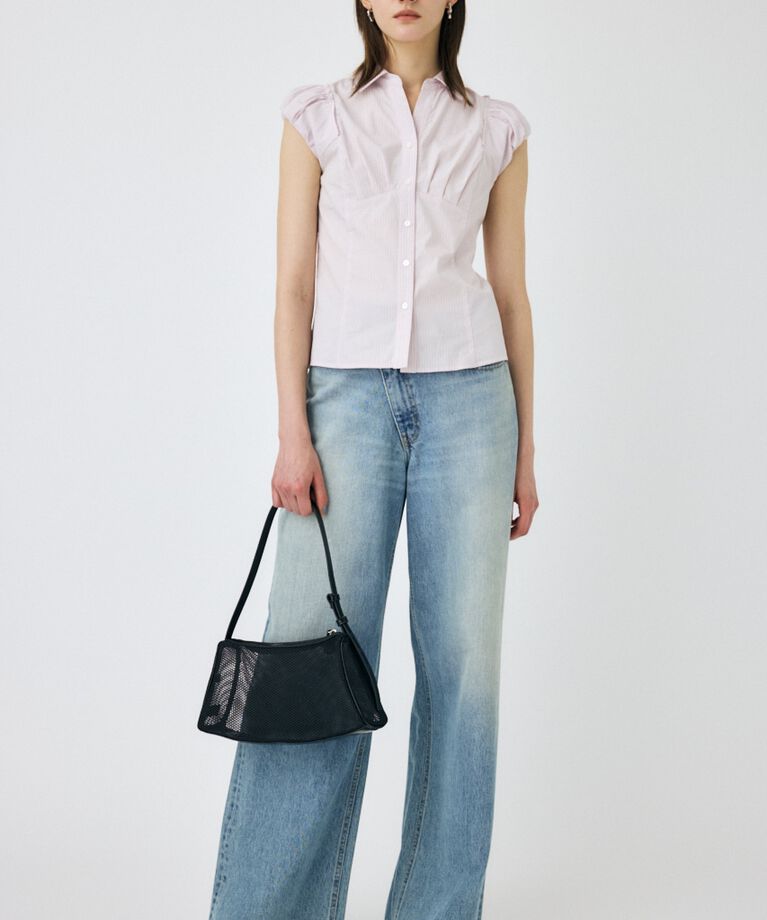 MOUSSY「CROSS WAIST WIDE STRAIGHT」|デニム|