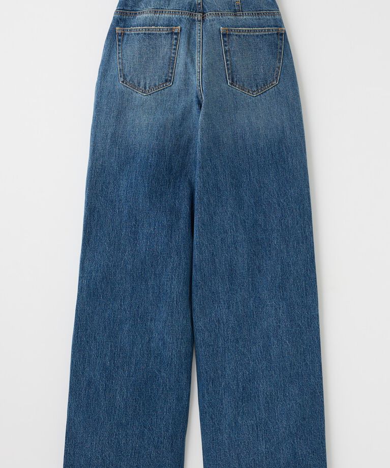 MOUSSY「CROSS WAIST WIDE STRAIGHT」|デニム|