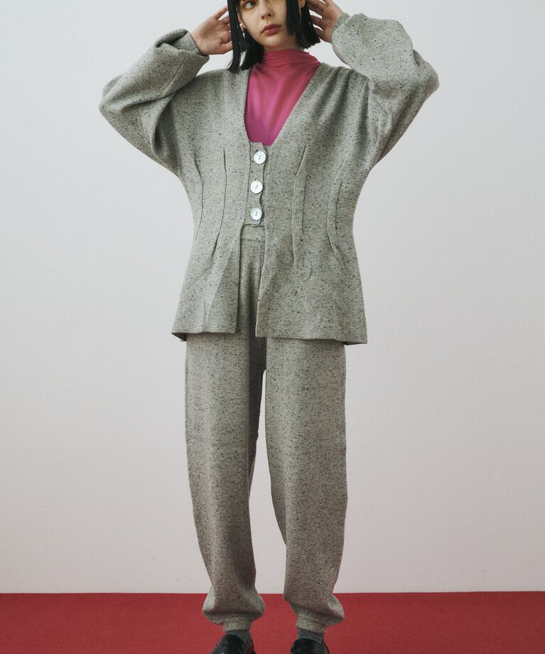 HeRIN.CYE「Nep knit cardigan」|カーディガン|