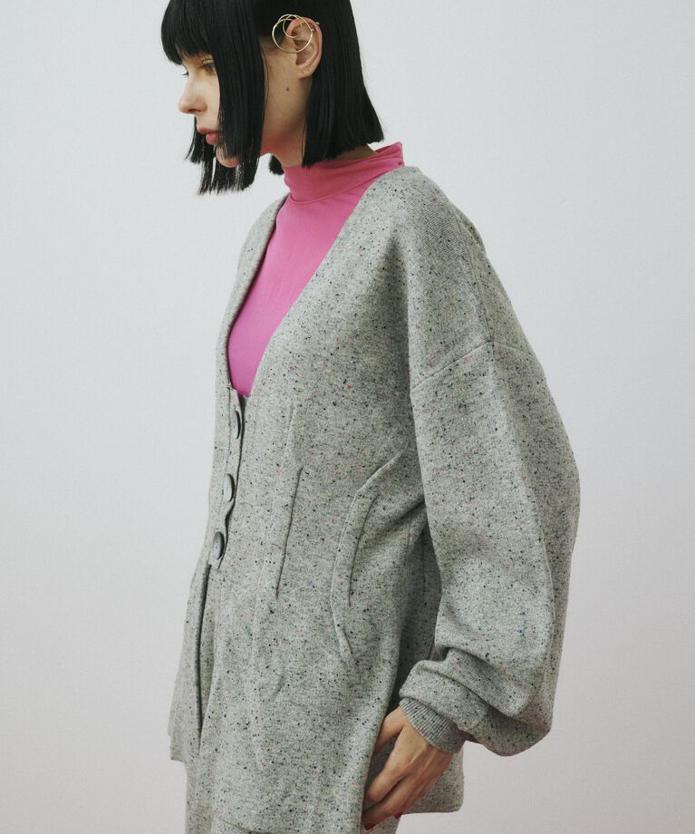 HeRIN.CYE「Nep knit cardigan」|カーディガン|