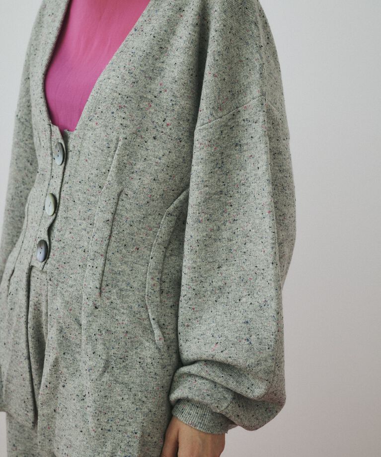 HeRIN.CYE「Nep knit cardigan」|カーディガン|