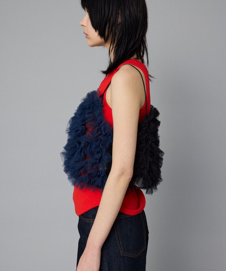 HeRIN.CYE「Bi color many frill bustier」|キャミソール|