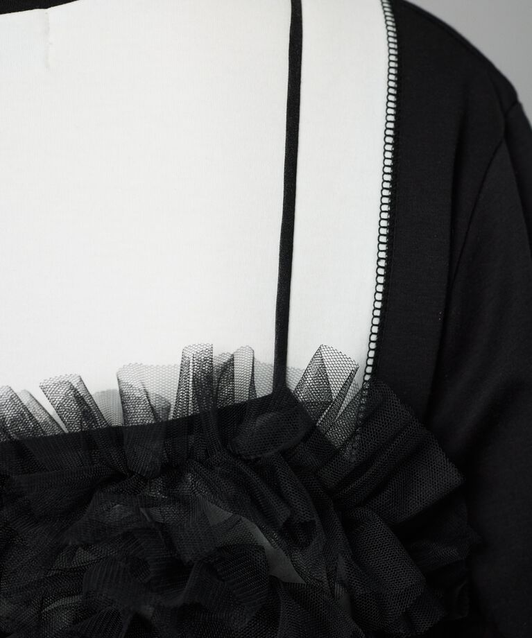 HeRIN.CYE「Bi color many frill bustier」|キャミソール|