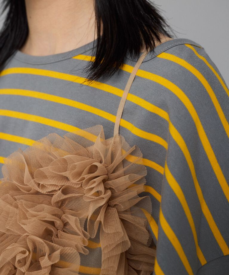 HeRIN.CYE「Bi color many frill bustier」|キャミソール|