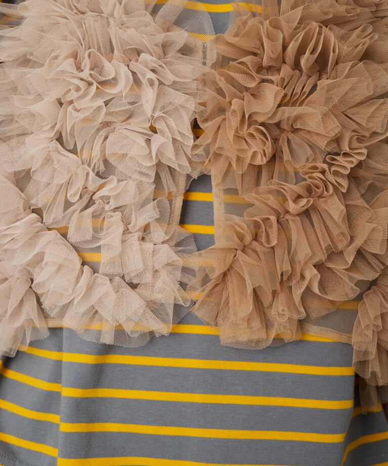 HeRIN.CYE「Bi color many frill bustier」|キャミソール|