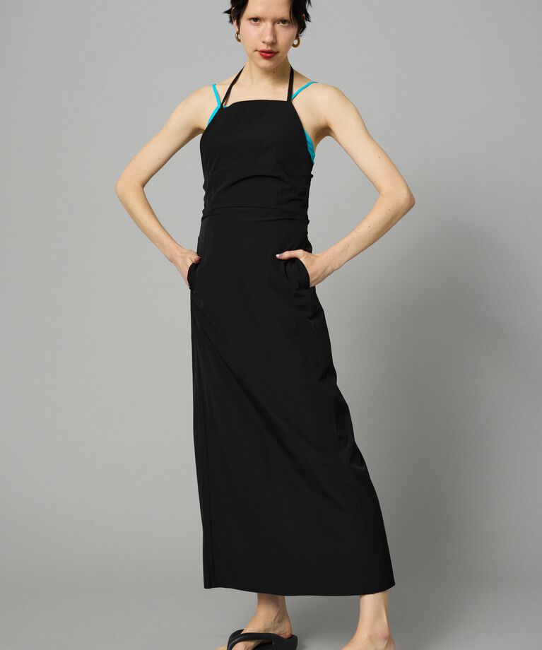HeRIN.CYE「［予約］Back open Aline one piece」|ワンピース|BLK