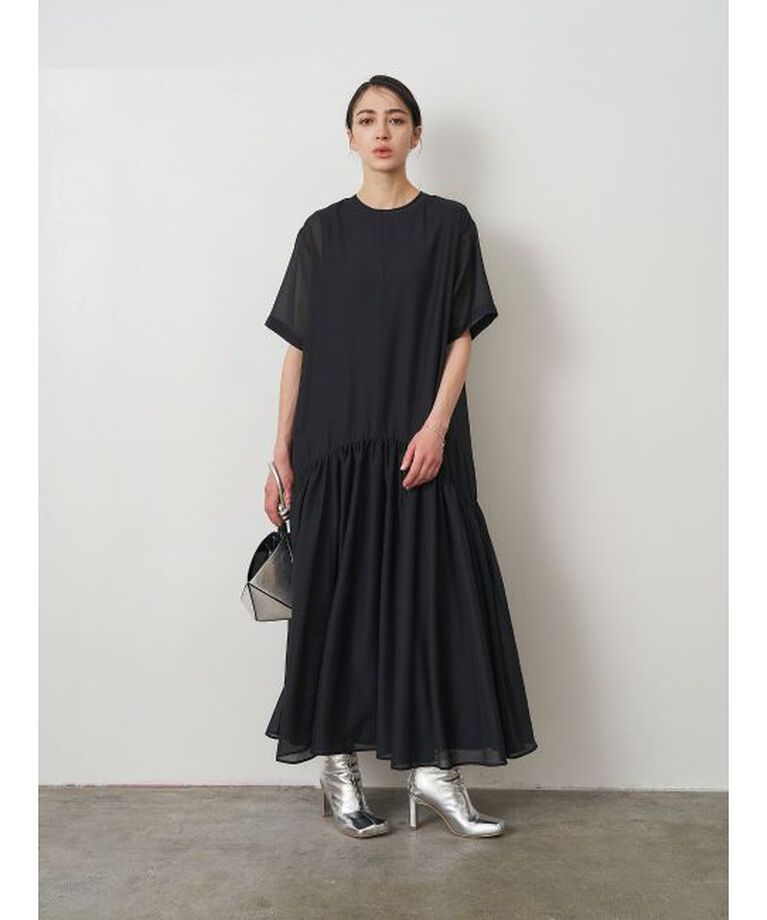 ELENDEEK「SHEER LAYERED CUT OP」|ワンピース|