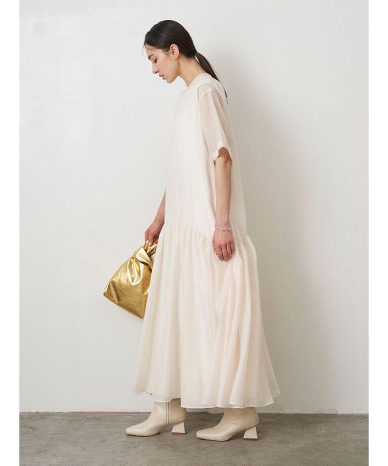 ELENDEEK「SHEER LAYERED CUT OP」|ワンピース|