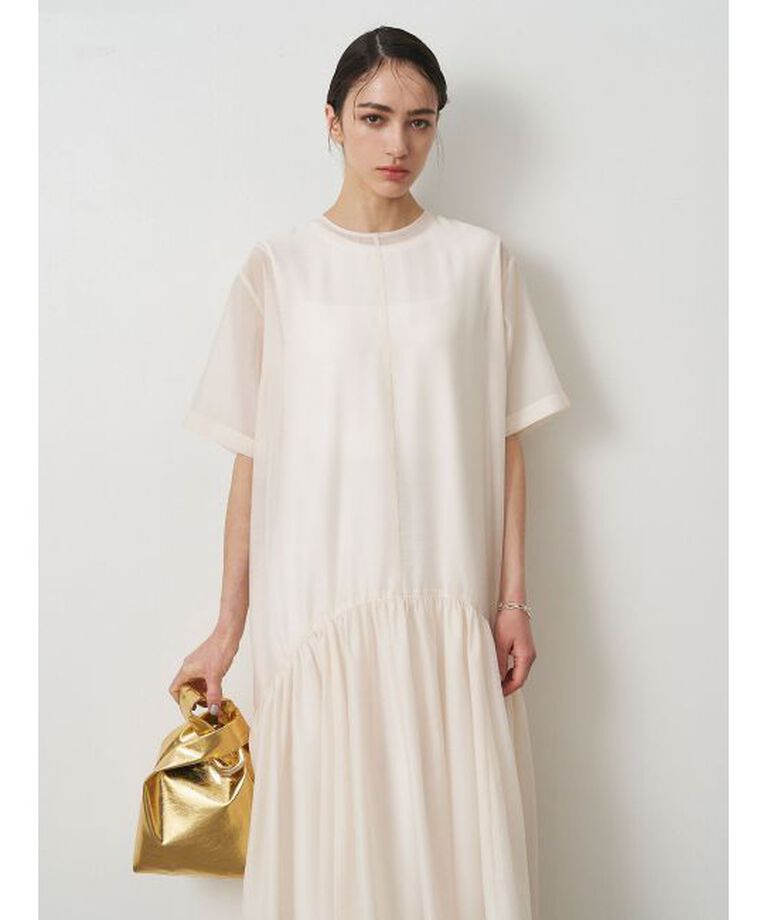 ELENDEEK「SHEER LAYERED CUT OP」|ワンピース|