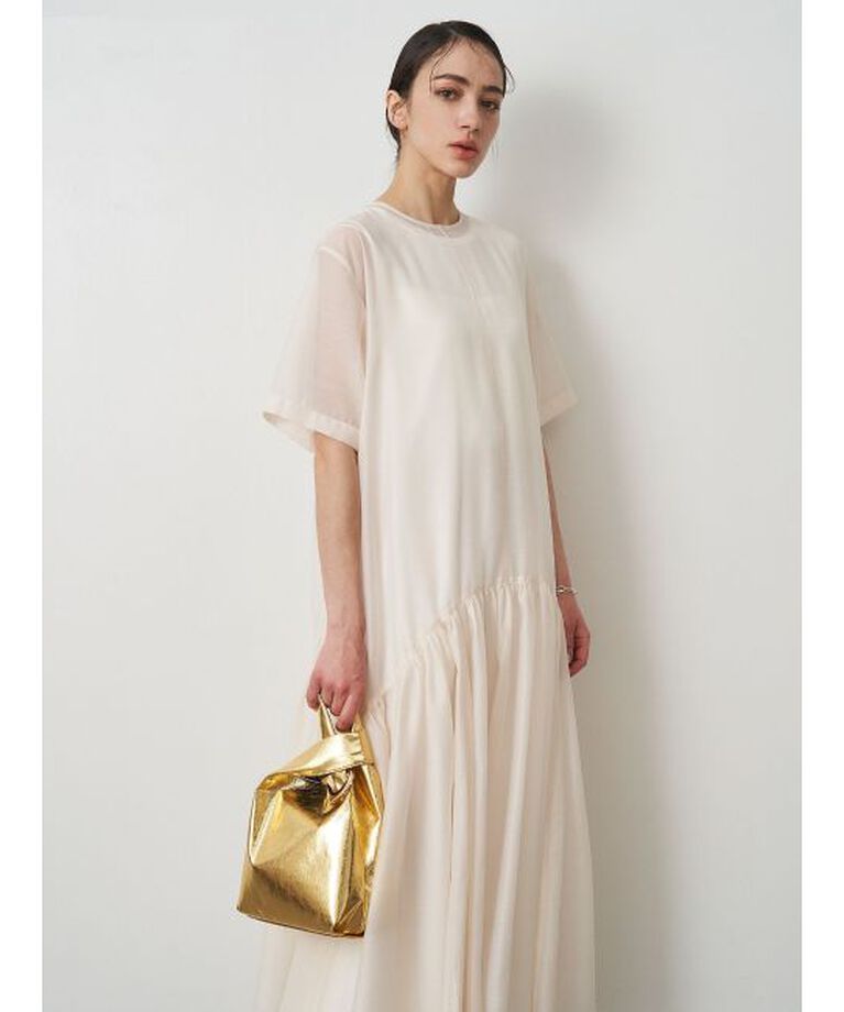 ELENDEEK「SHEER LAYERED CUT OP」|ワンピース|