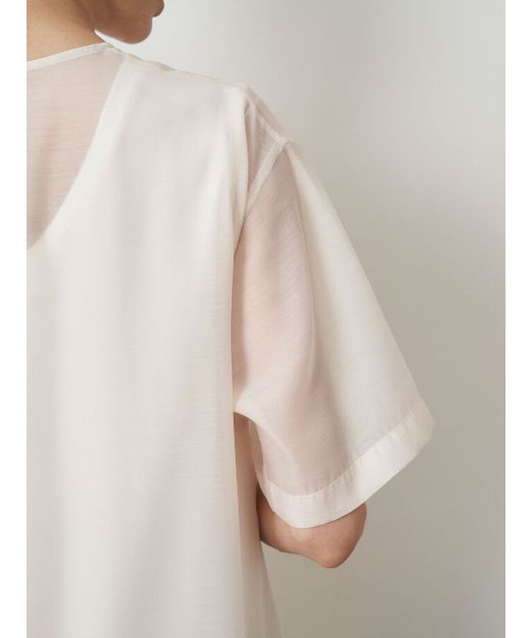 ELENDEEK「SHEER LAYERED CUT OP」|ワンピース|