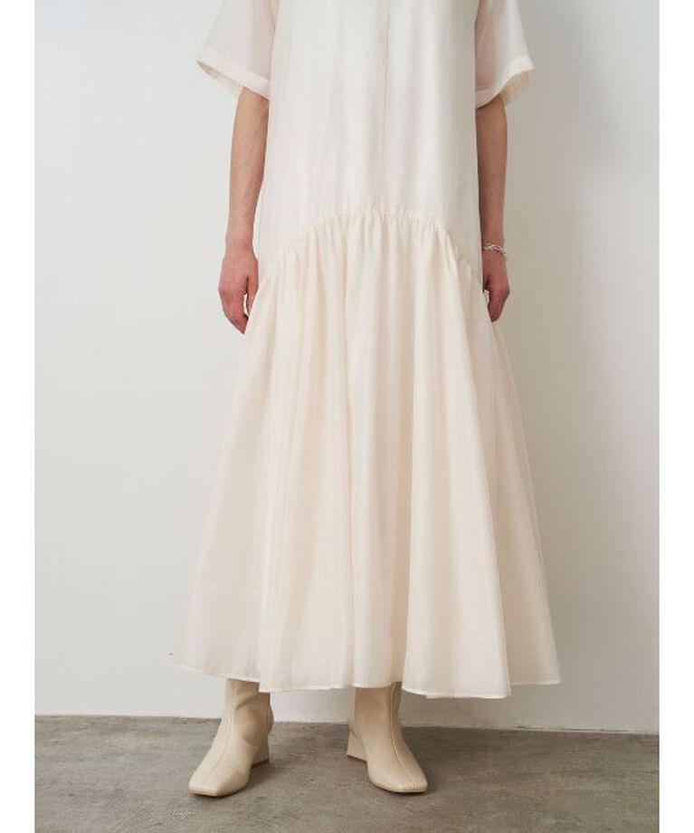 ELENDEEK「SHEER LAYERED CUT OP」|ワンピース|