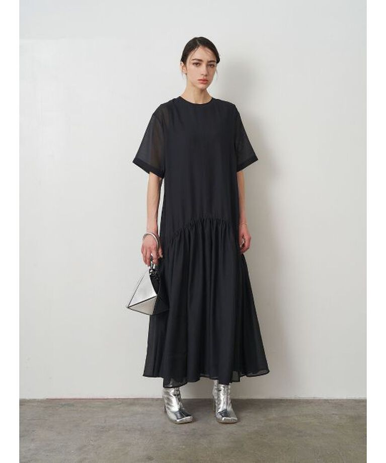 ELENDEEK「SHEER LAYERED CUT OP」|ワンピース|