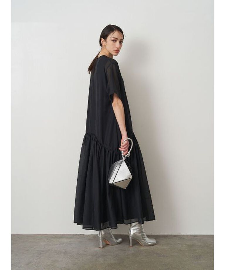 ELENDEEK「SHEER LAYERED CUT OP」|ワンピース|