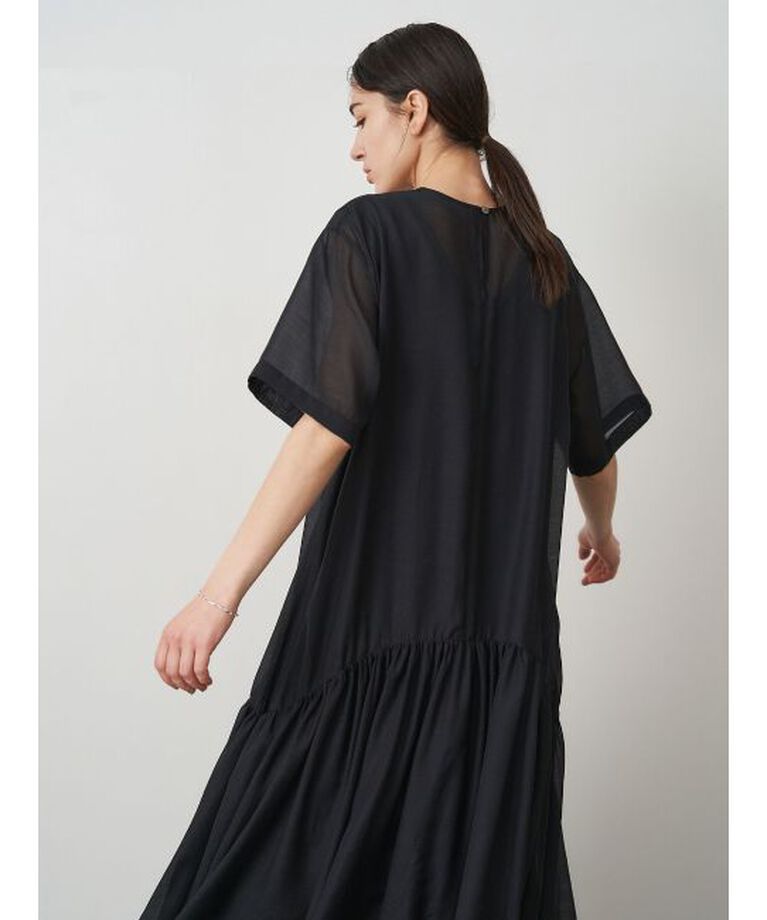 ELENDEEK「SHEER LAYERED CUT OP」|ワンピース|