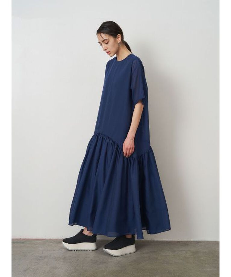 ELENDEEK「SHEER LAYERED CUT OP」|ワンピース|