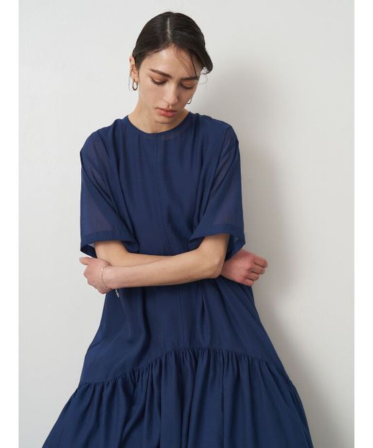 ELENDEEK「SHEER LAYERED CUT OP」|ワンピース|