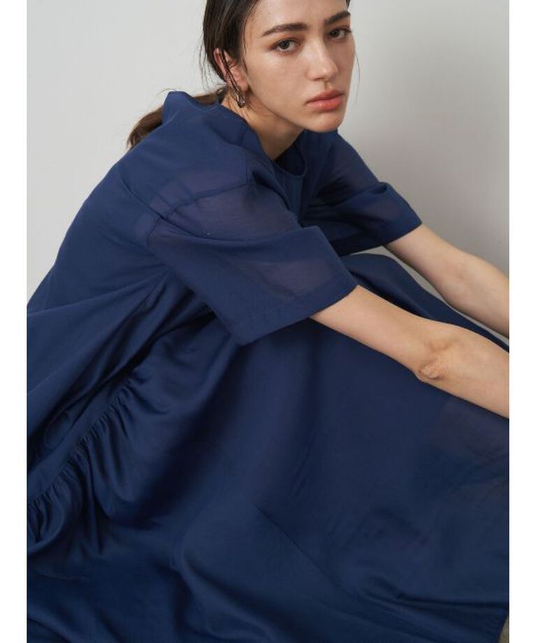 ELENDEEK「SHEER LAYERED CUT OP」|ワンピース|
