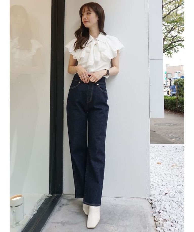 MERCURYDUO「ハイウエストストレートストレッチデニム」|その他|
