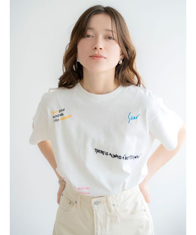 Ungrid「ミックスロゴデザインTee」|Tシャツ・カットソー|