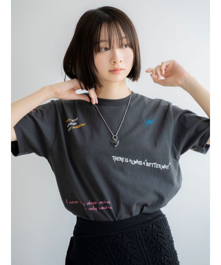 Ungrid「ミックスロゴデザインTee」|Tシャツ・カットソー|
