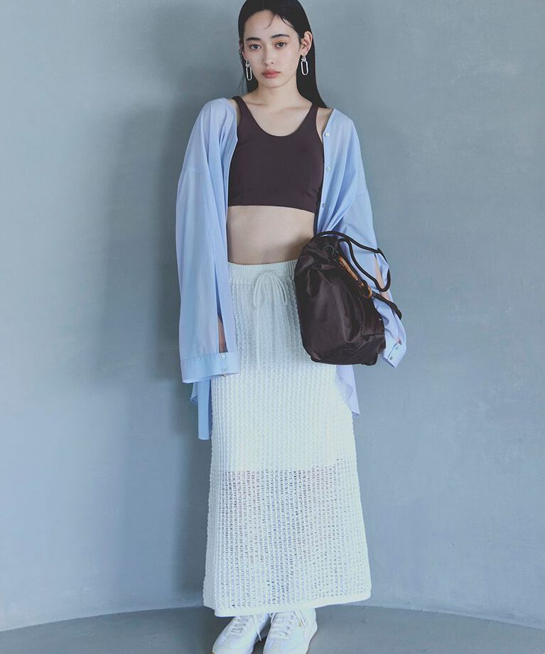 emmi atelier「メッシュニットマーメイドスカート」|スカート|OWHT